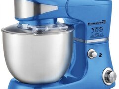 Mixer planetar cu bol din inox Hausberg HB-7620, 1000 W, 6 trepte, 5 L, Albastru